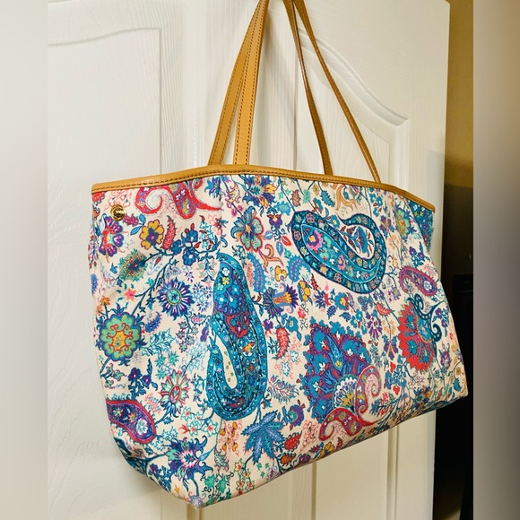 🎉 SALE 🎉 Etro Paisley Print Canvas Tote Bag - Picture 4 of 17